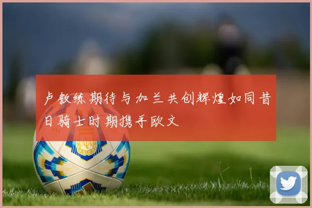 卢教练期待与加兰共创辉煌如同昔日骑士时期携手欧文